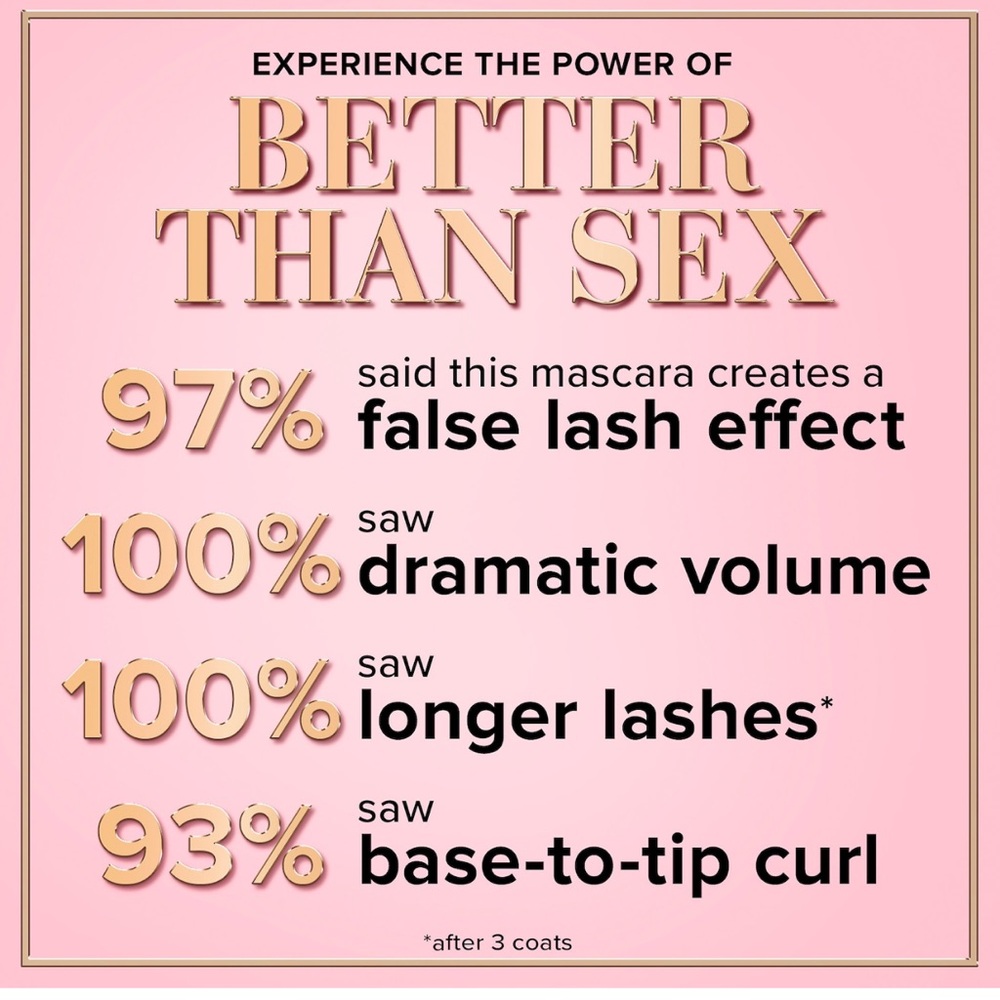 Too Faced Better Than Sex Volumizing Mascara 8ml BRAND NEW/SEALED - Picture 4 of 11